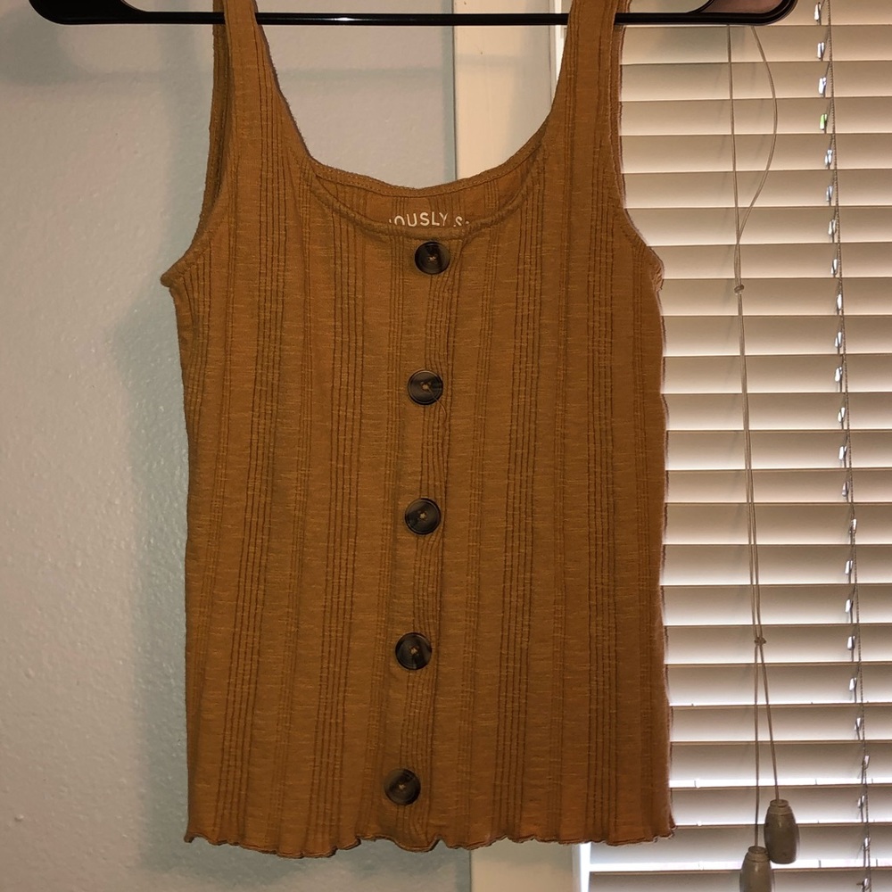 aeropostale mustard tank top